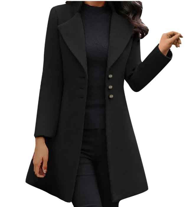 Bella | Italian Long-Sleeved Wool Coat