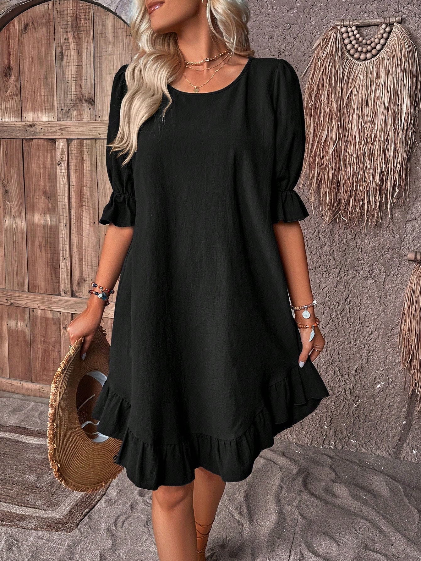 Olivia™ Dress Puffed Sleeves