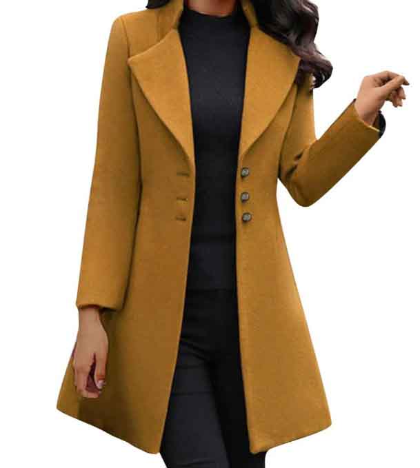 Bella | Italian Long-Sleeved Wool Coat