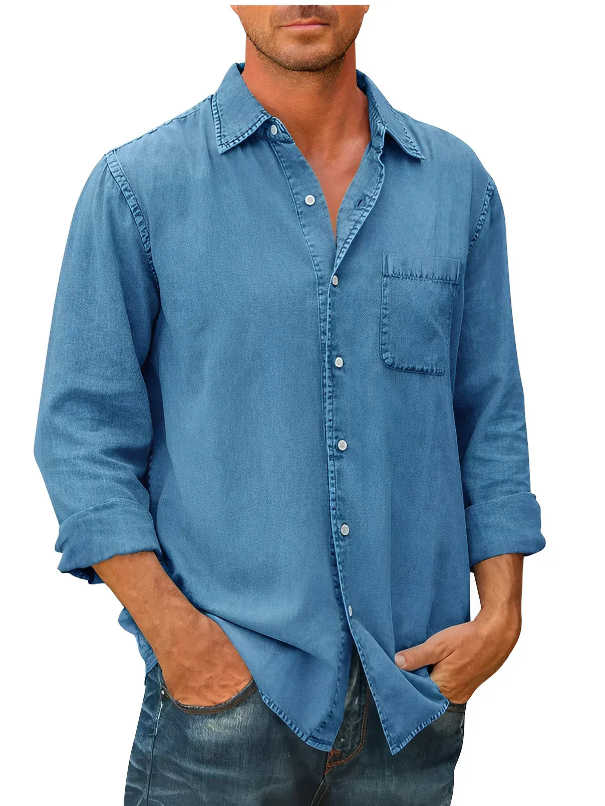 Aaron - Casual Long-Sleeve Shirt