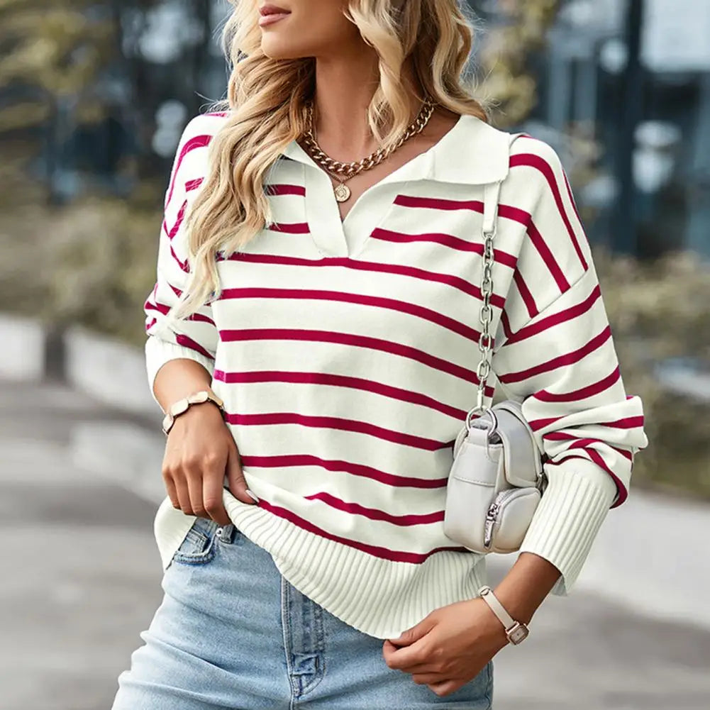 Mila - Striped Knit Sweater