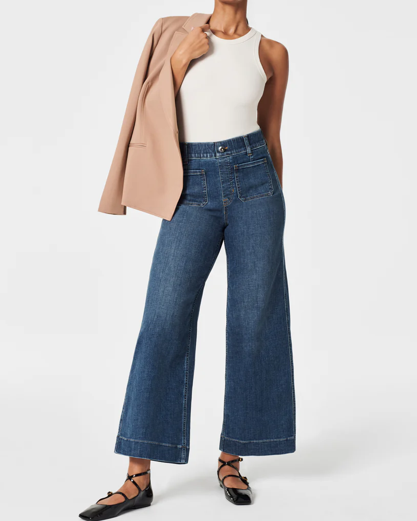 Cara | Cropped Palazzo Jeans