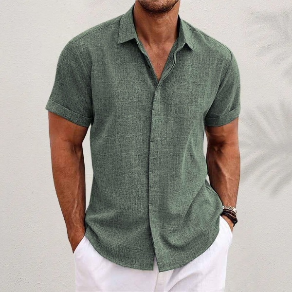 Zach™ Relaxed Cotton-Linen Shirt