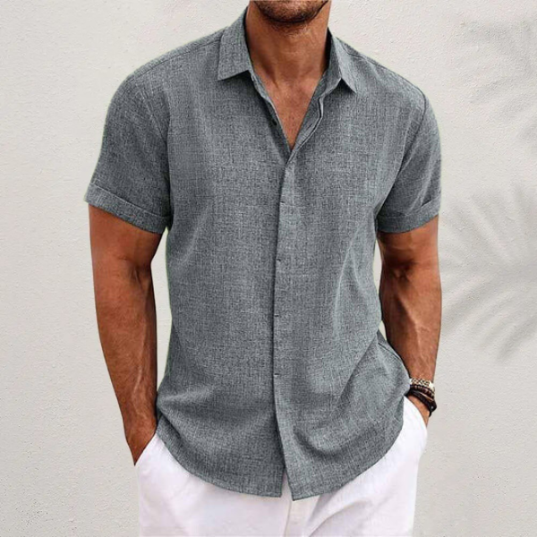 Zach™ Relaxed Cotton-Linen Shirt