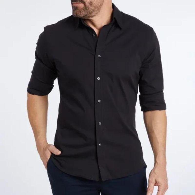 Garret Crease-Free Zip-Up Shirt