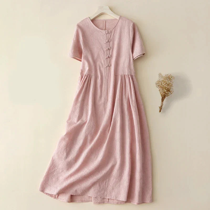 Rose™ Cotton-Linen Dress