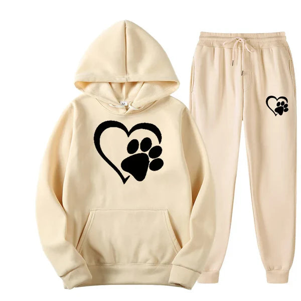 Hooded sweatshirt and trousers, tracksuit set Paw Support™