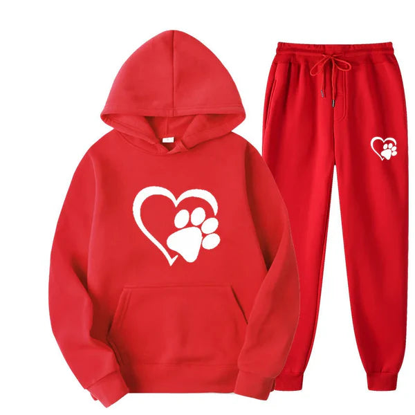 Hooded sweatshirt and trousers, tracksuit set Paw Support™