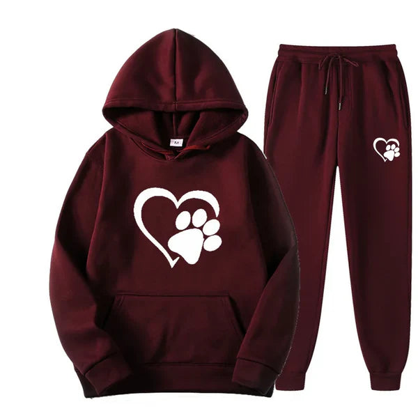 Hooded sweatshirt and trousers, tracksuit set Paw Support™