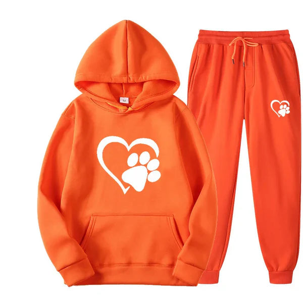 Hooded sweatshirt and trousers, tracksuit set Paw Support™