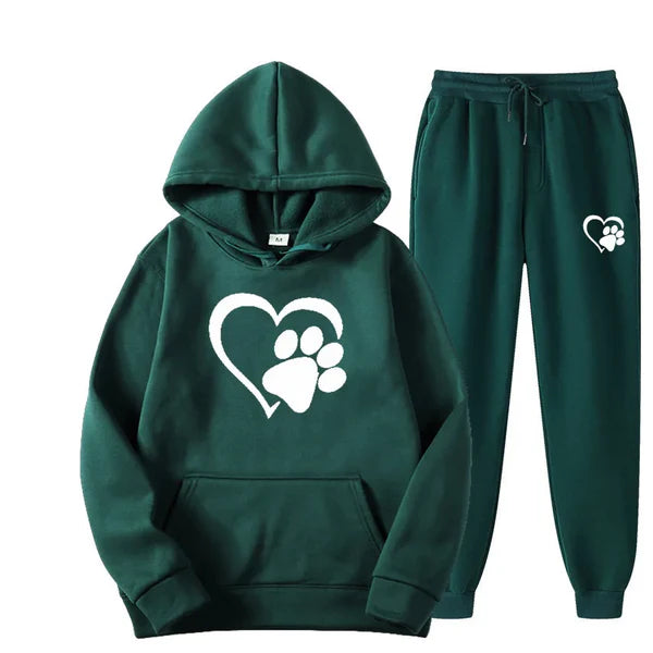 Hooded sweatshirt and trousers, tracksuit set Paw Support™