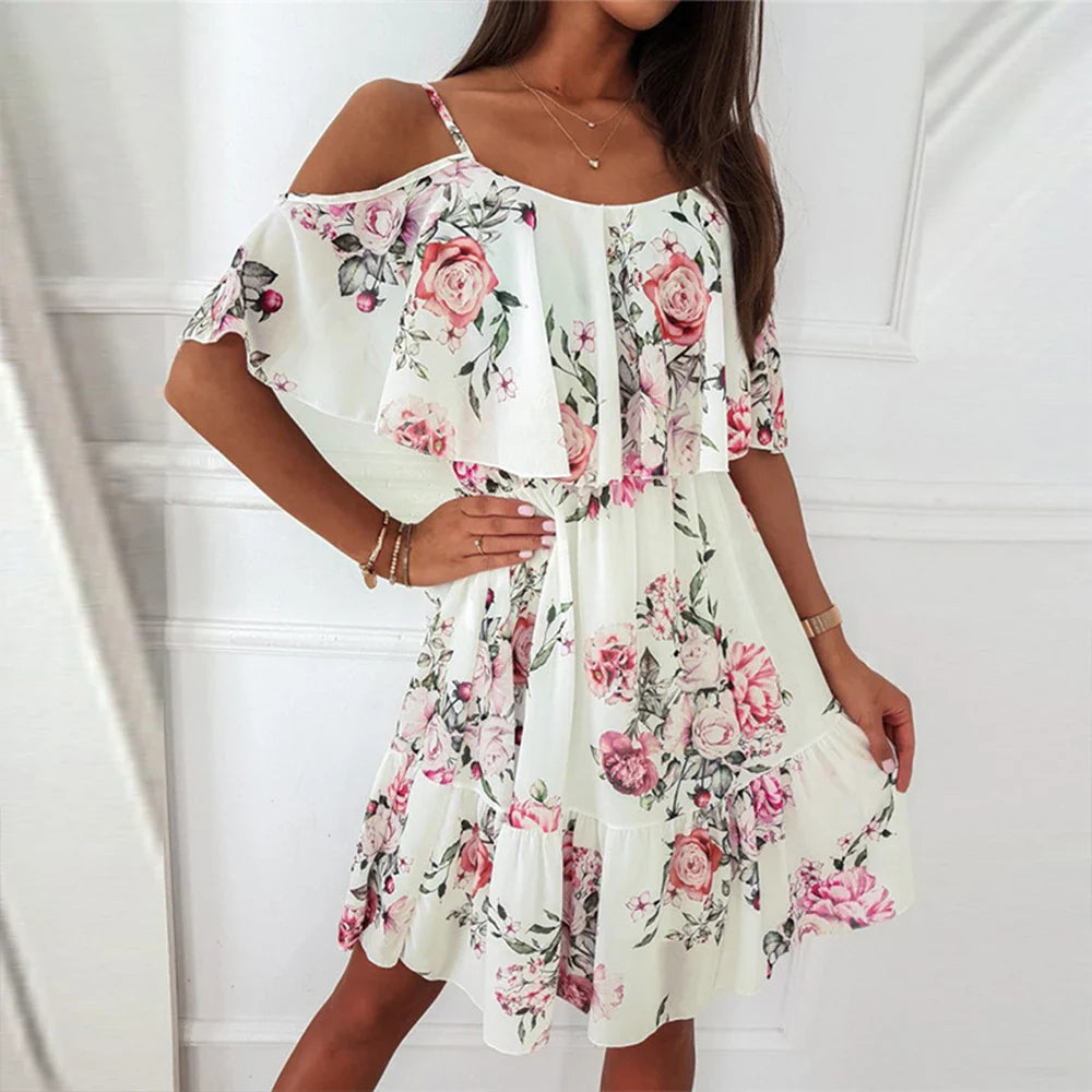 Iseult Chiffon Floral Dress