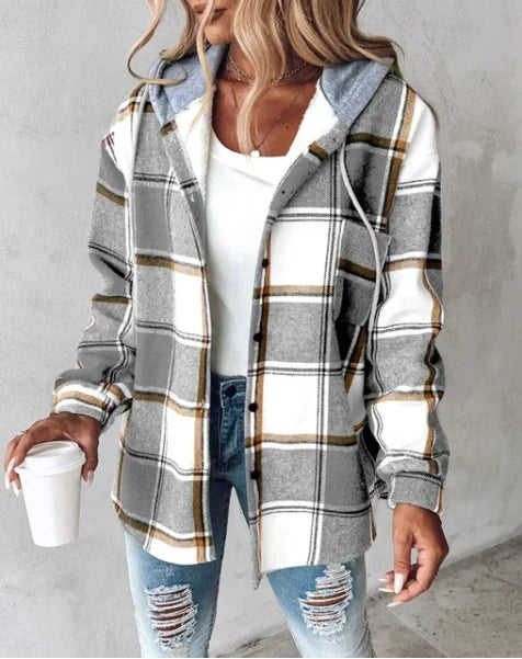 Lucy - Casual Checkered Jacket