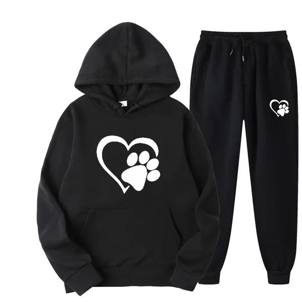 Hooded sweatshirt and trousers, tracksuit set Paw Support™