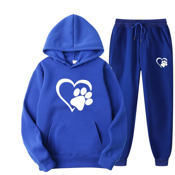 Hooded sweatshirt and trousers, tracksuit set Paw Support™