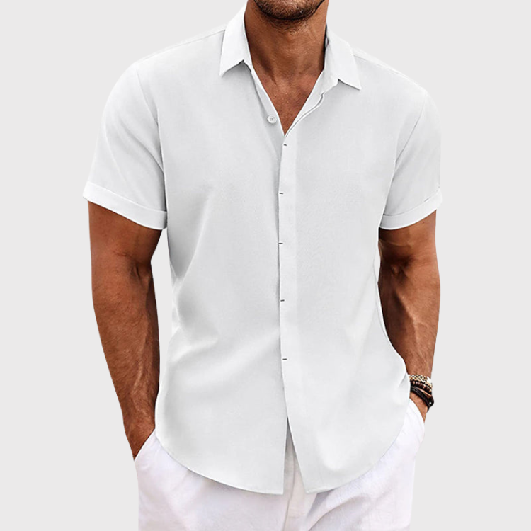 Zach™ Relaxed Cotton-Linen Shirt