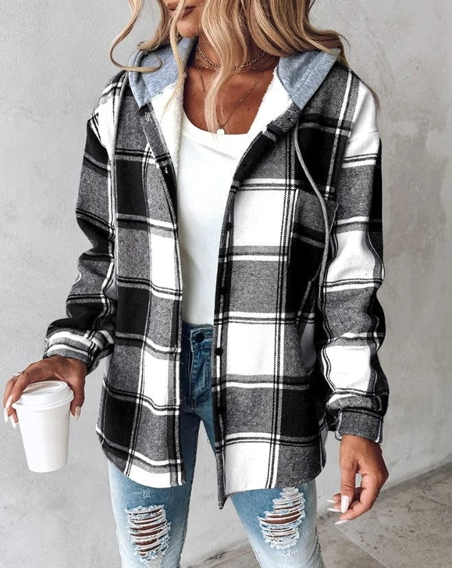 Lucy - Casual Checkered Jacket