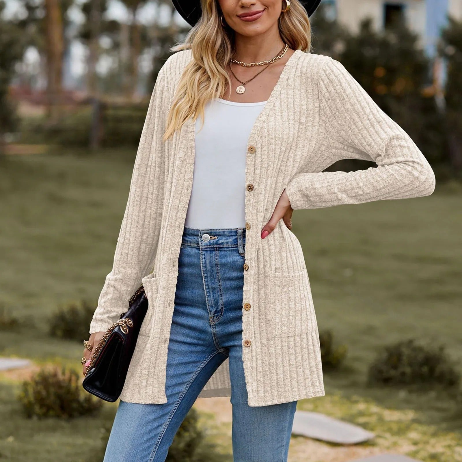 Annie | Ribbed Cosy Cardigan