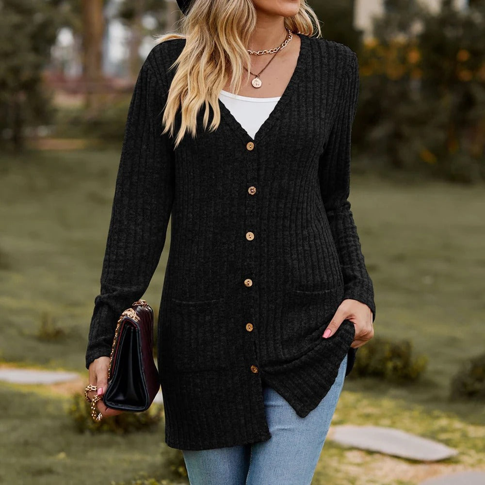 Annie | Ribbed Cosy Cardigan