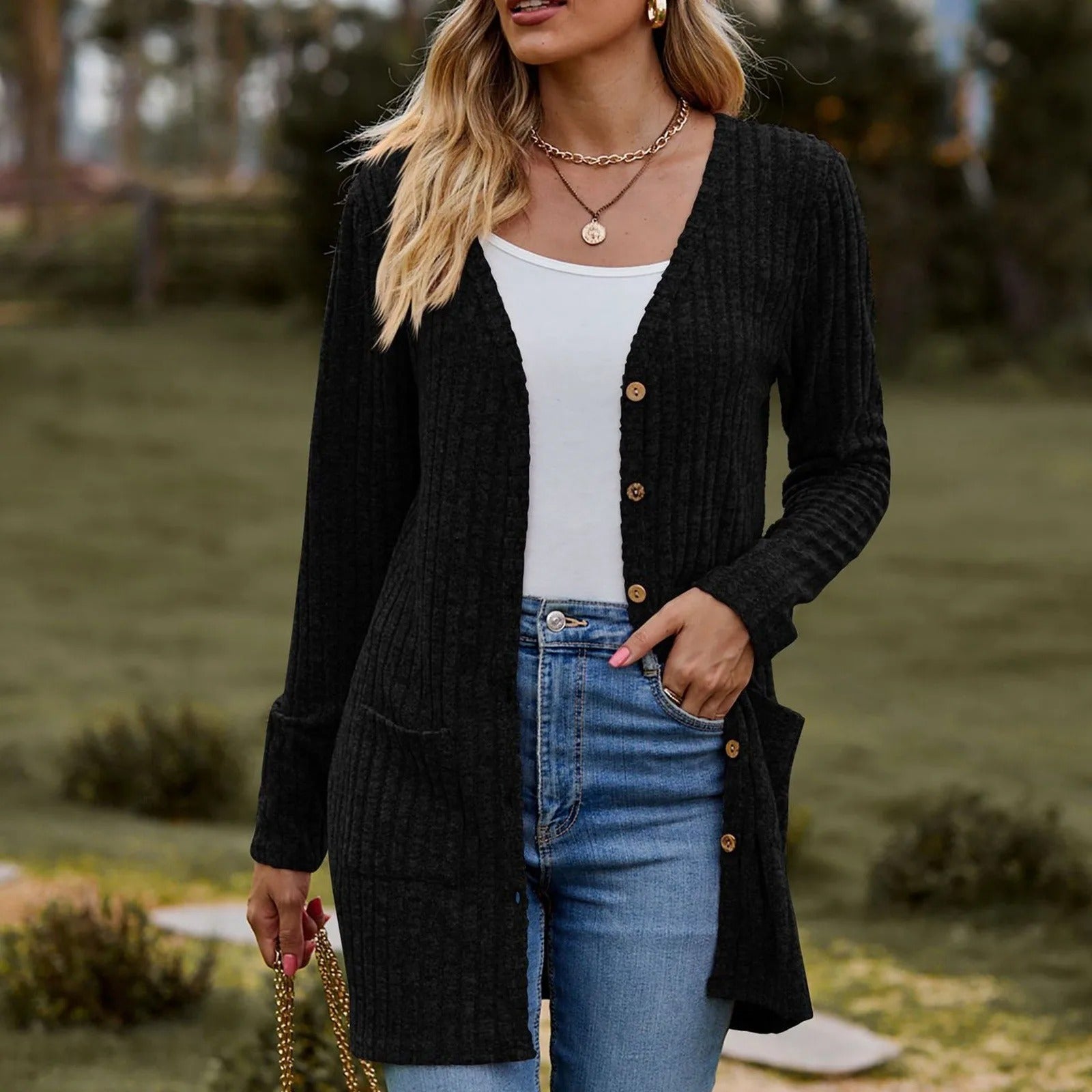 Annie | Ribbed Cosy Cardigan